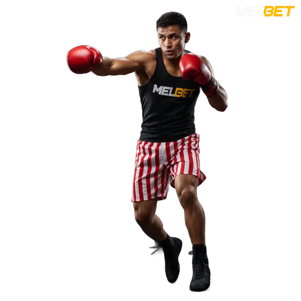 Melbet India homepage showing sports betting, casino options, ₹40,000 bonus, app icons, and payment logos.