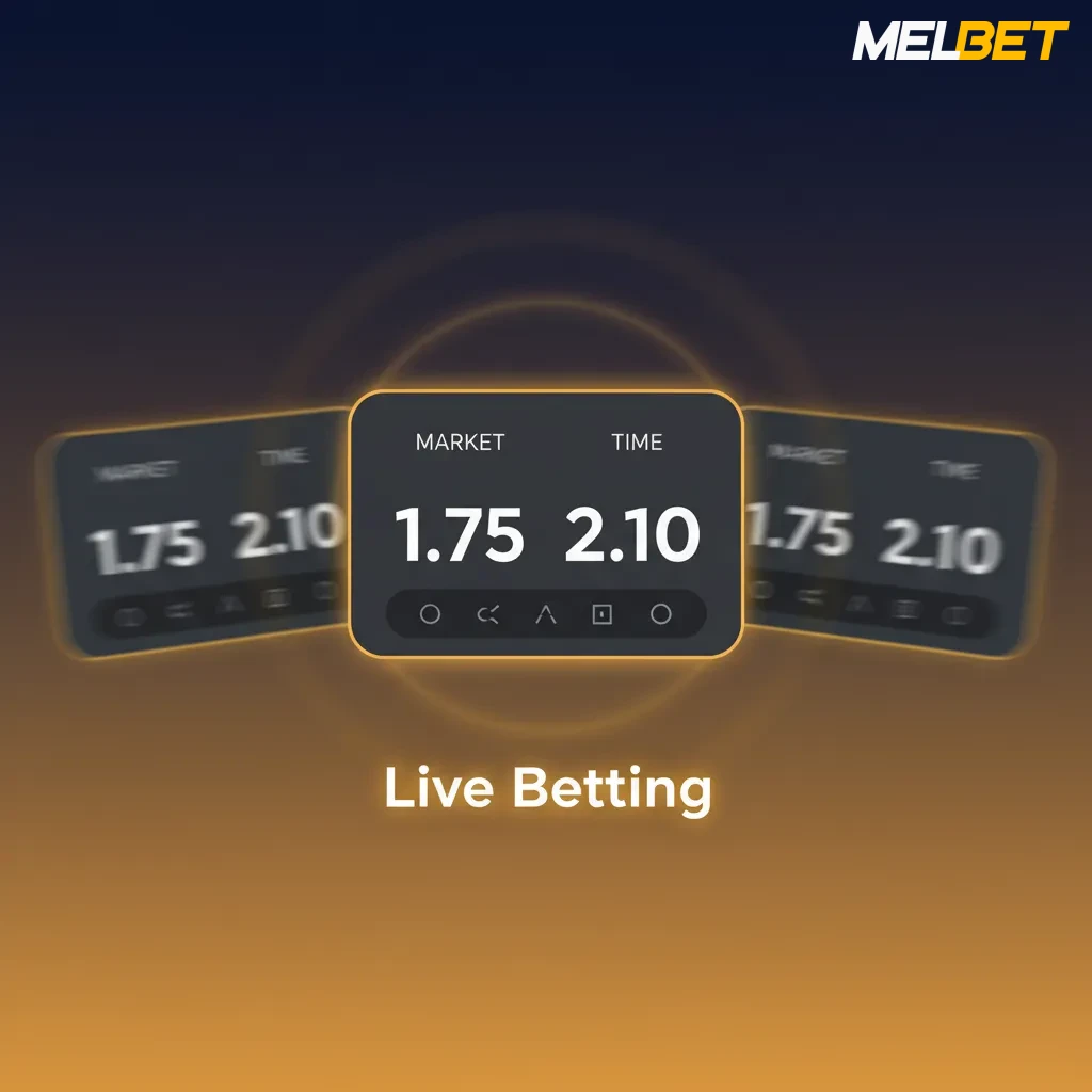 Live betting interface with in‑play odds, visual trackers, timers, and cashout across football, cricket, tennis, and kabaddi.