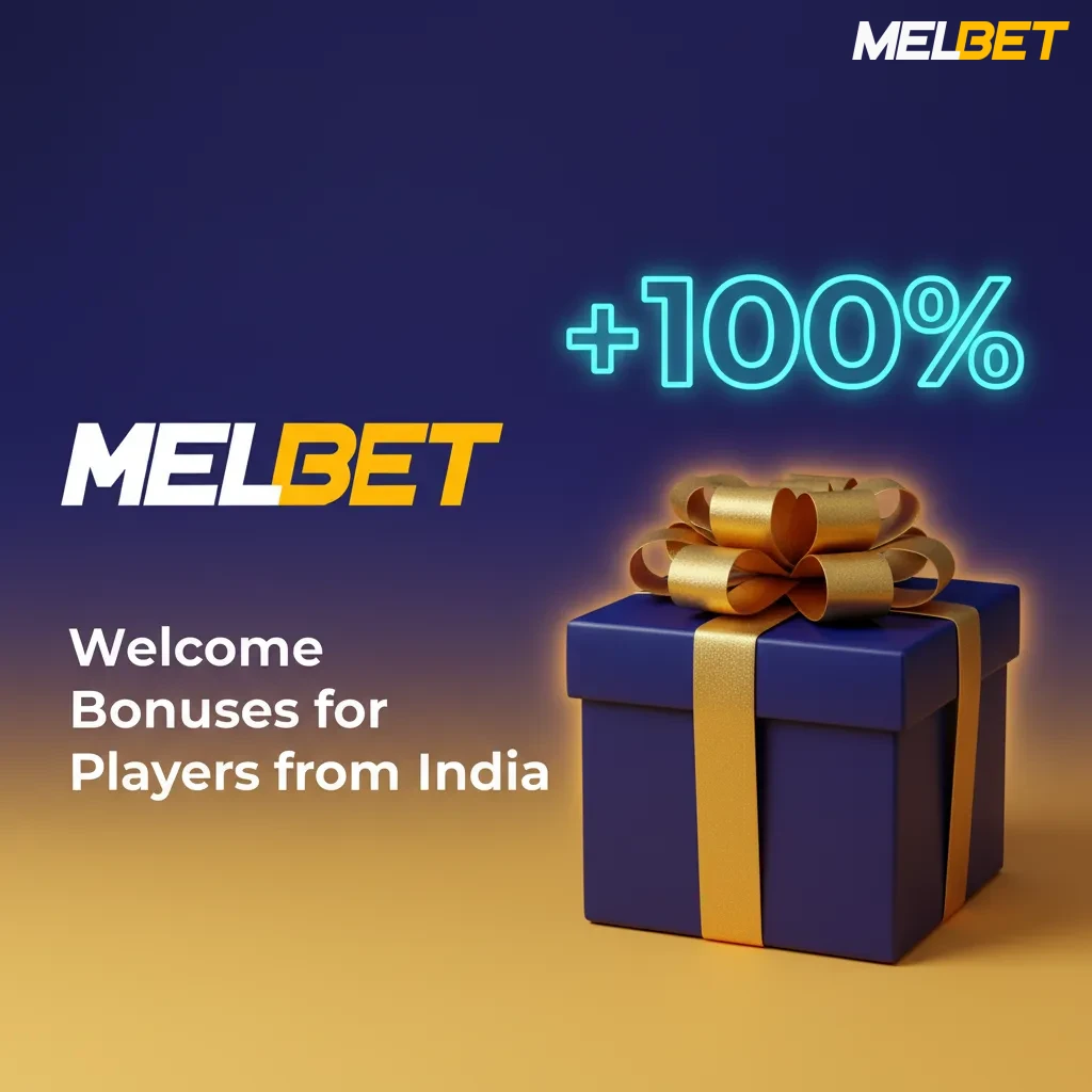 Welcome bonus for players from India: Melbet sports first deposit up to ₹40,000; INR deposit, opt in, wagering required.